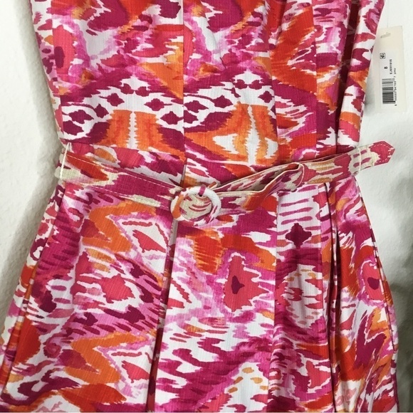 NWT Eliza J Fit and Flare Belted Dress - Picture 4 of 6